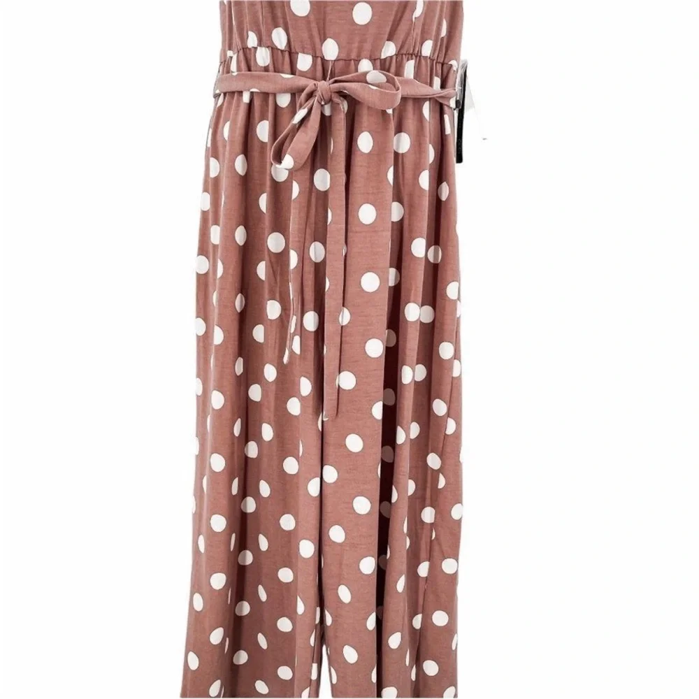 As U Wish Mauve and Ivory Jumpsuit